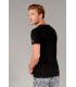 NECK - Cotton V-neck tee-shirt, black