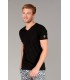 NECK - Cotton V-neck tee-shirt, black