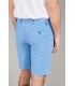 COLORADO - Casual linen bermudas, ocean blue