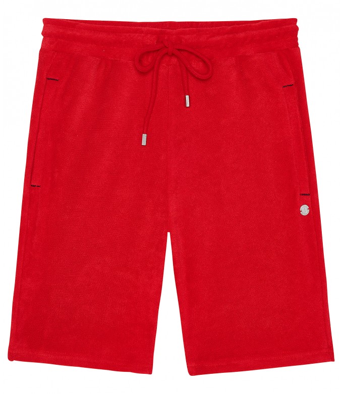 WHITE SPONGE JOGGING SHORTS NOAH