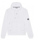 SACHA - Chaqueta de rizo blanca con capucha