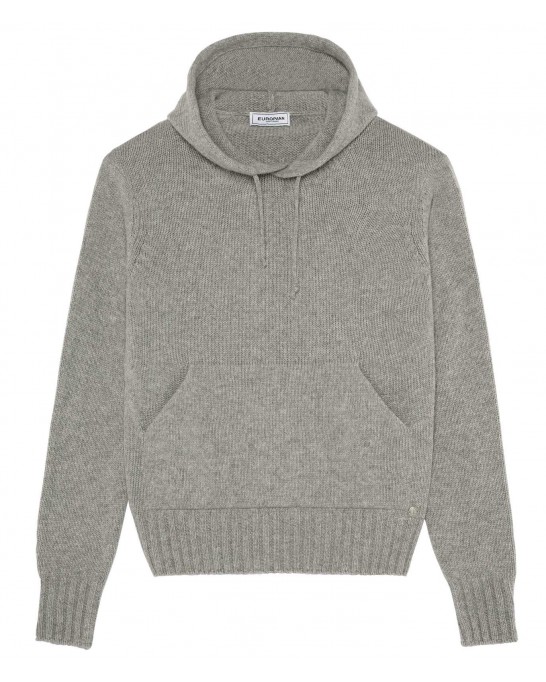 RON GREY HOODED SWEATER