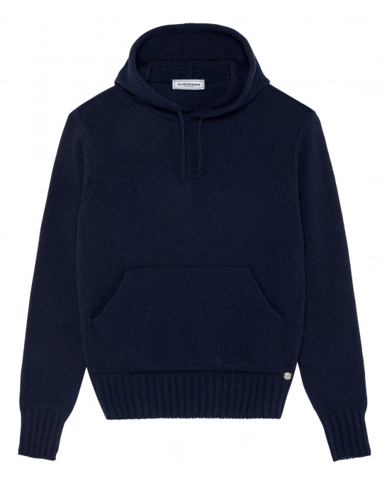 RON NAVY HOODED SWEATER