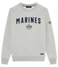 SAMY SWEATSHIRT RUNDHALSAUSSCHNITT MARINEGRAU