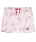 ANGE - Shorts de baño con estampado de corbatas y tintes pálidos