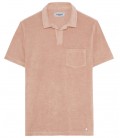 MITCH - Frottee-Poloshirt pale