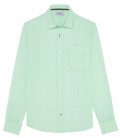 DIVA - Camisa lisa de lino aqua