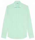 VARDY - Camisa lisa de gasa de algodón aqua