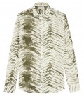 LUCIAN - Baumwollhemd mit Tye&Die-Print bronze