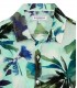 LENNY - Chemise lin imprimé floral aqua